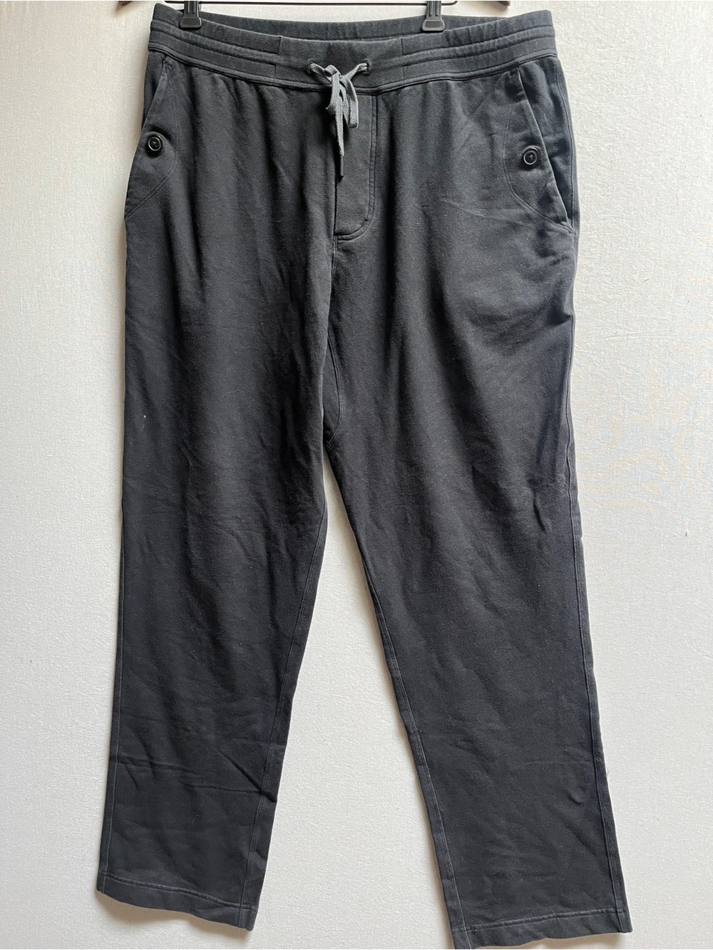 Lululemon Athletica Black Straight Leg Drawstring Lounge Jogger Pants L
